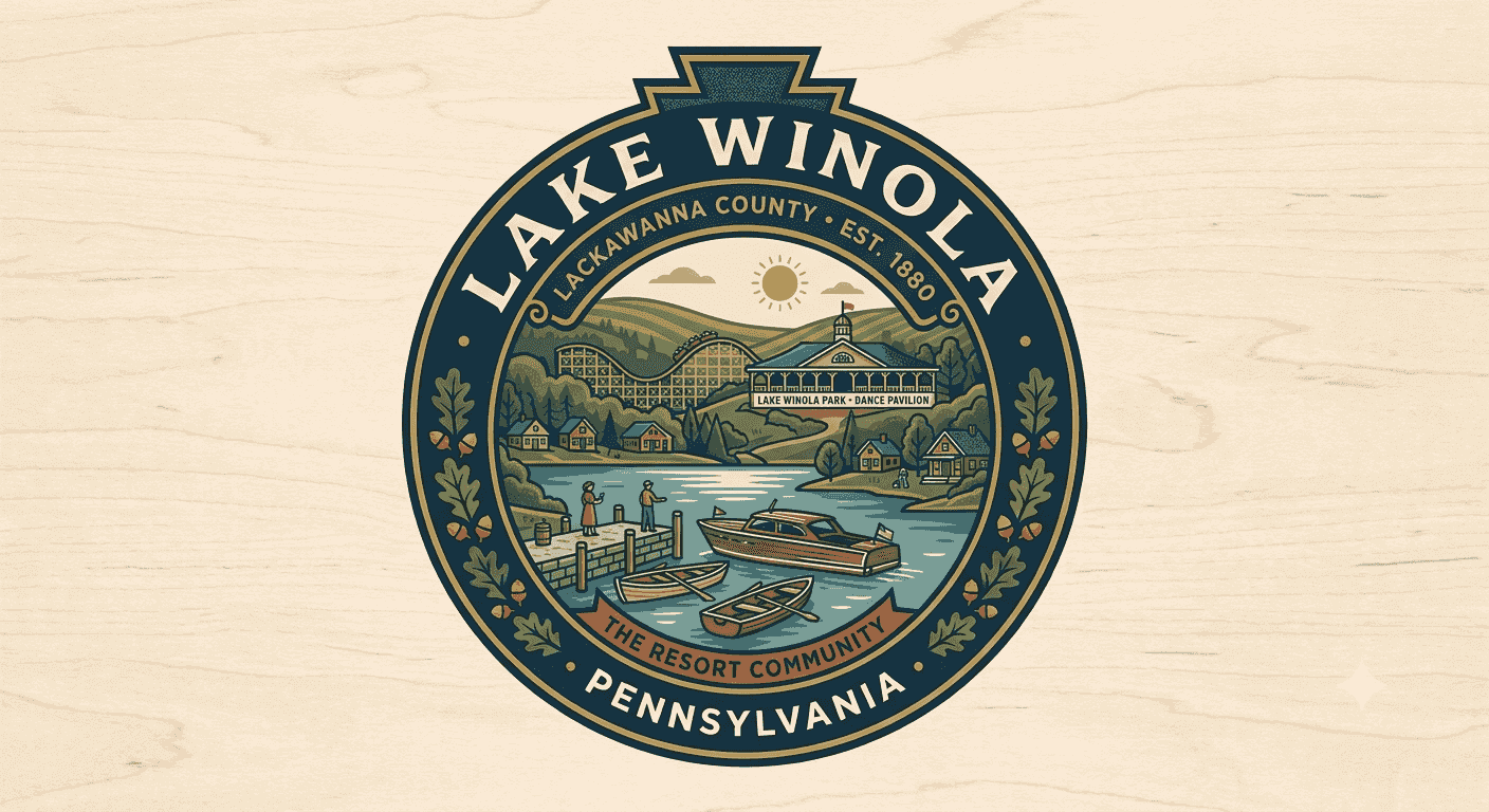 Illustrated crest of Lake Winola, Pennsylvania